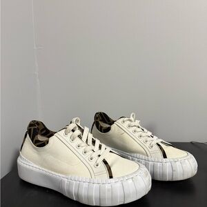 Fendi White and Brown Women's Sneakers
